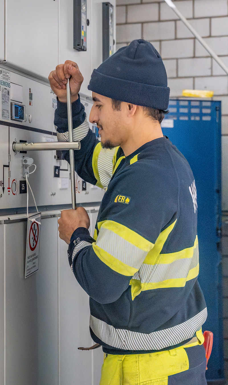 Netzelektriker bei der Arbeit