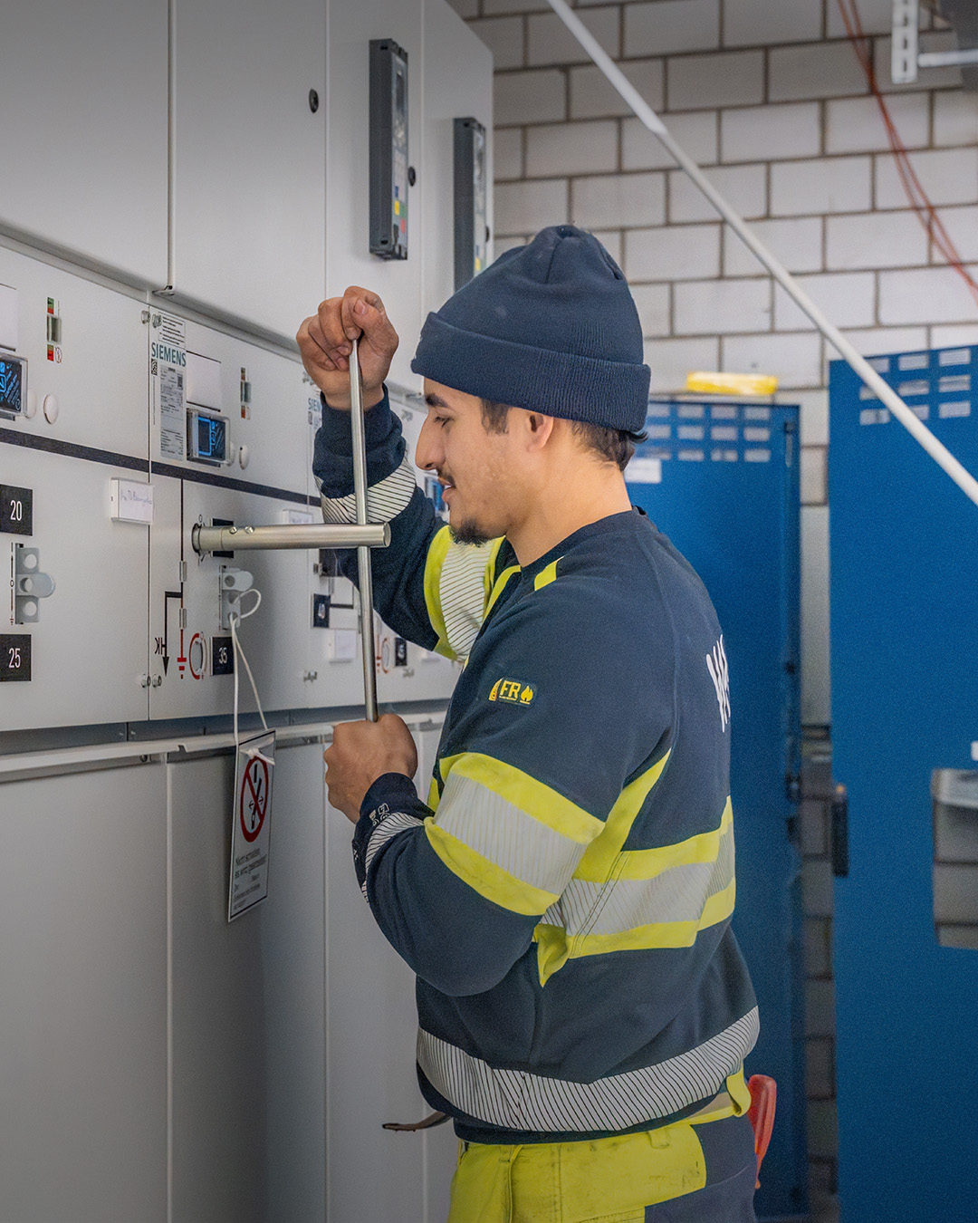 Netzelektriker bei der Arbeit
