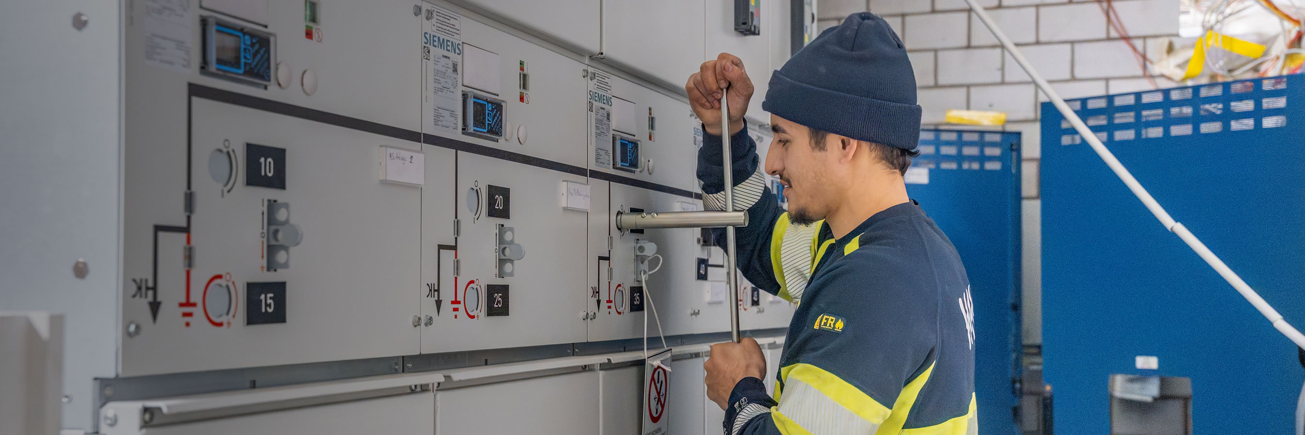 Netzelektriker bei der Arbeit