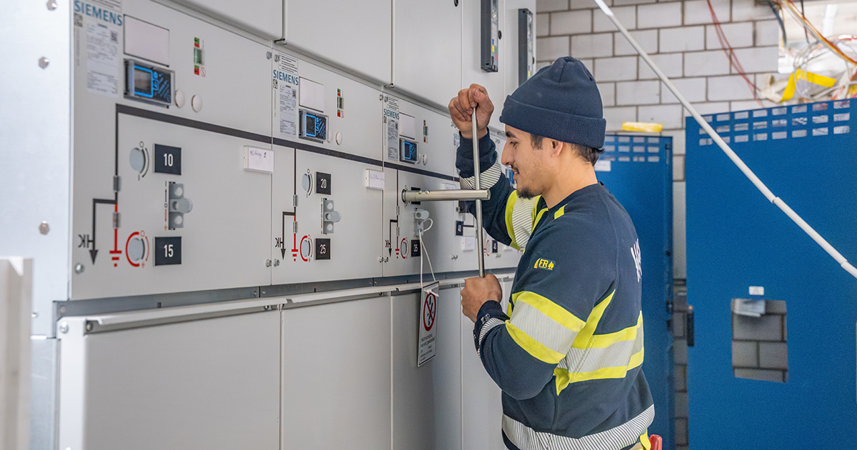 Netzelektriker bei der Arbeit