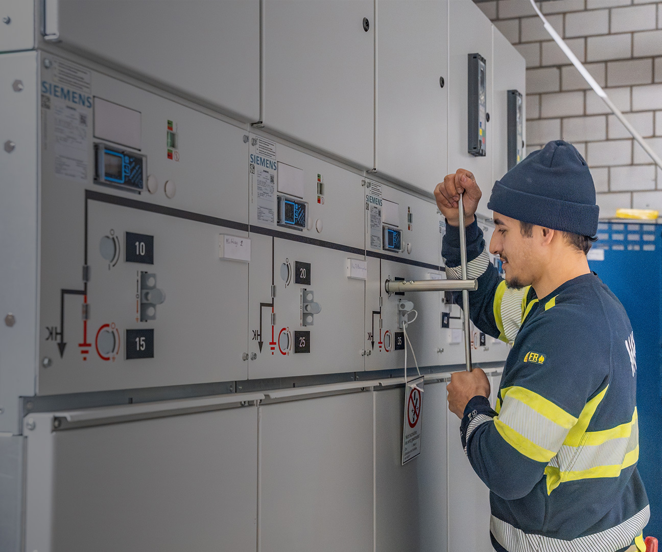 Netzelektriker bei der Arbeit