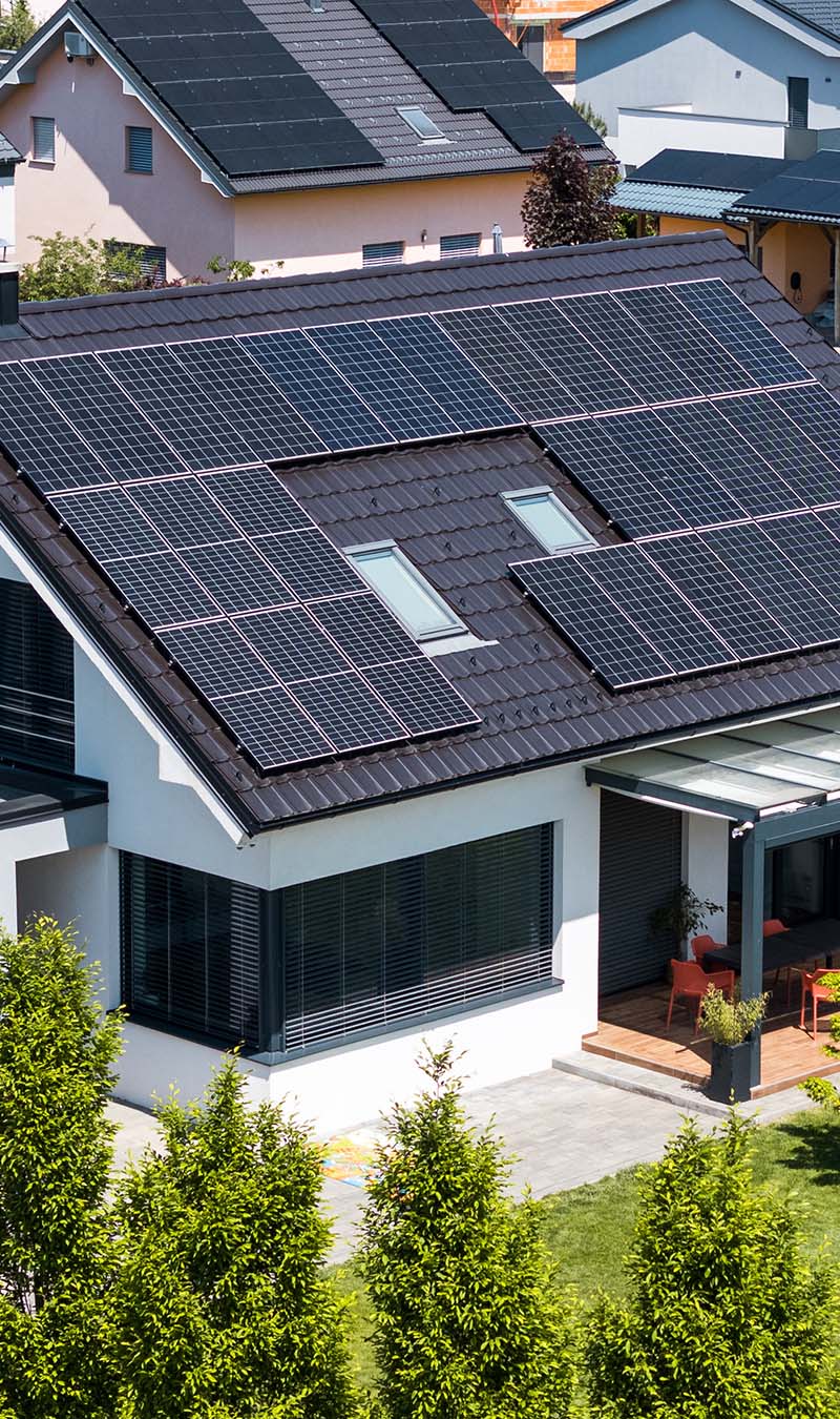 Solaranlagen auf Einfamilienhäusern