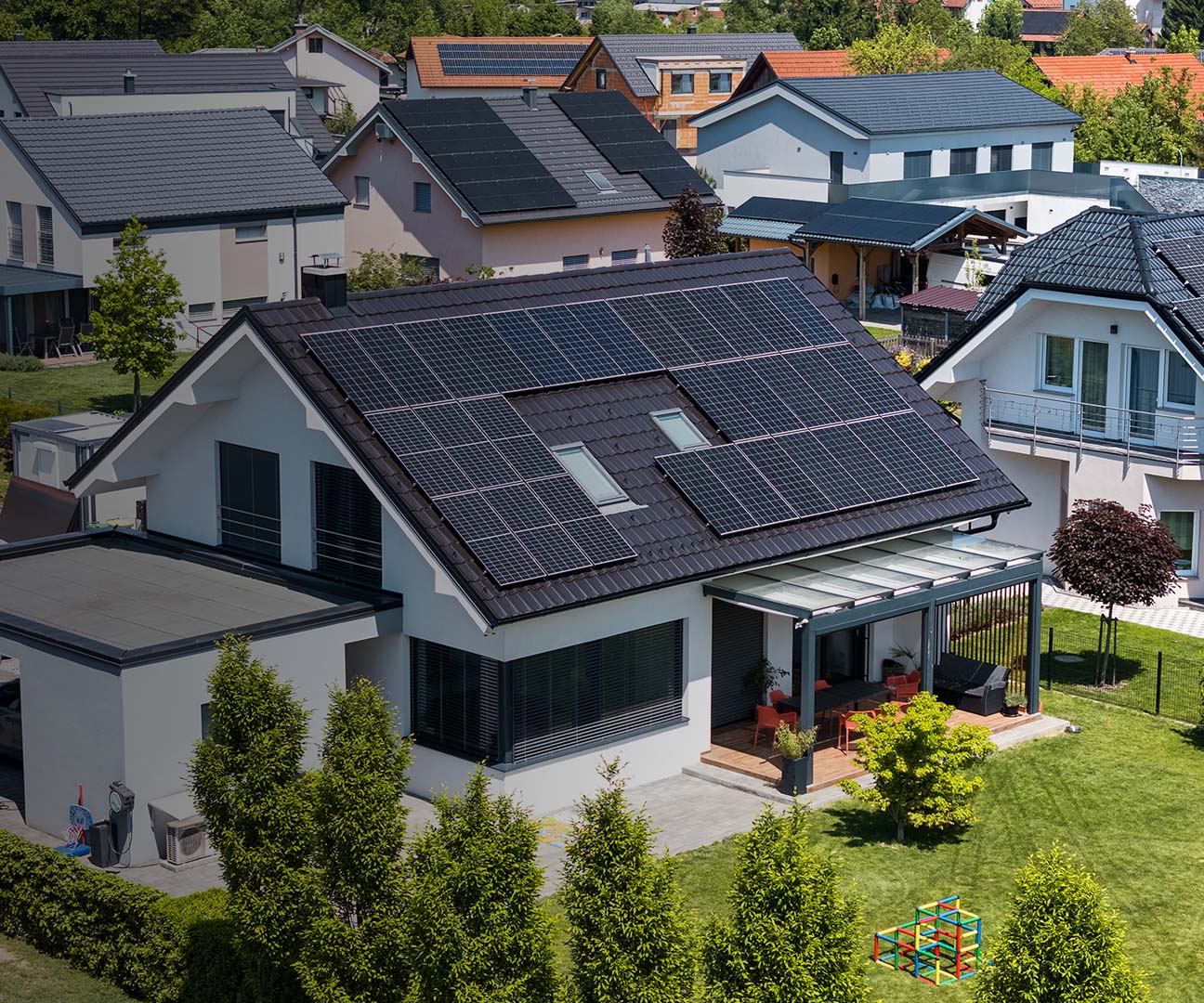 Solaranlagen auf Einfamilienhäusern