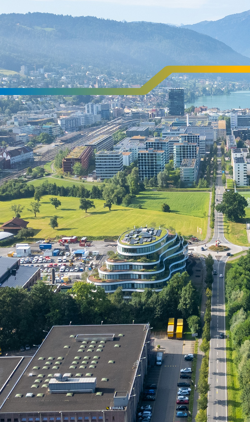 Bild von Baar in Richtung Zug in Luftaufnahme