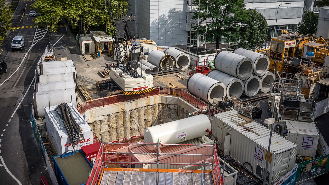 Baustelle Aabachstrasse, Zug