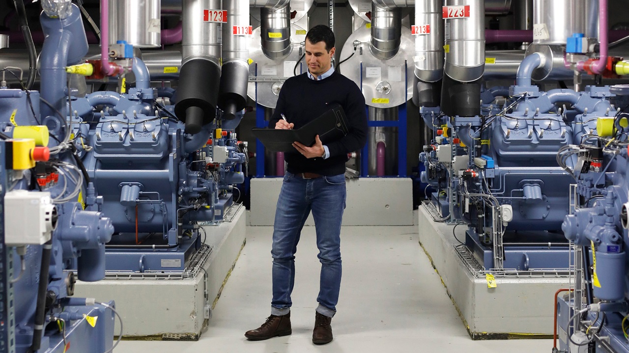Inbetriebnahme Seewasserzentrale Innensicht