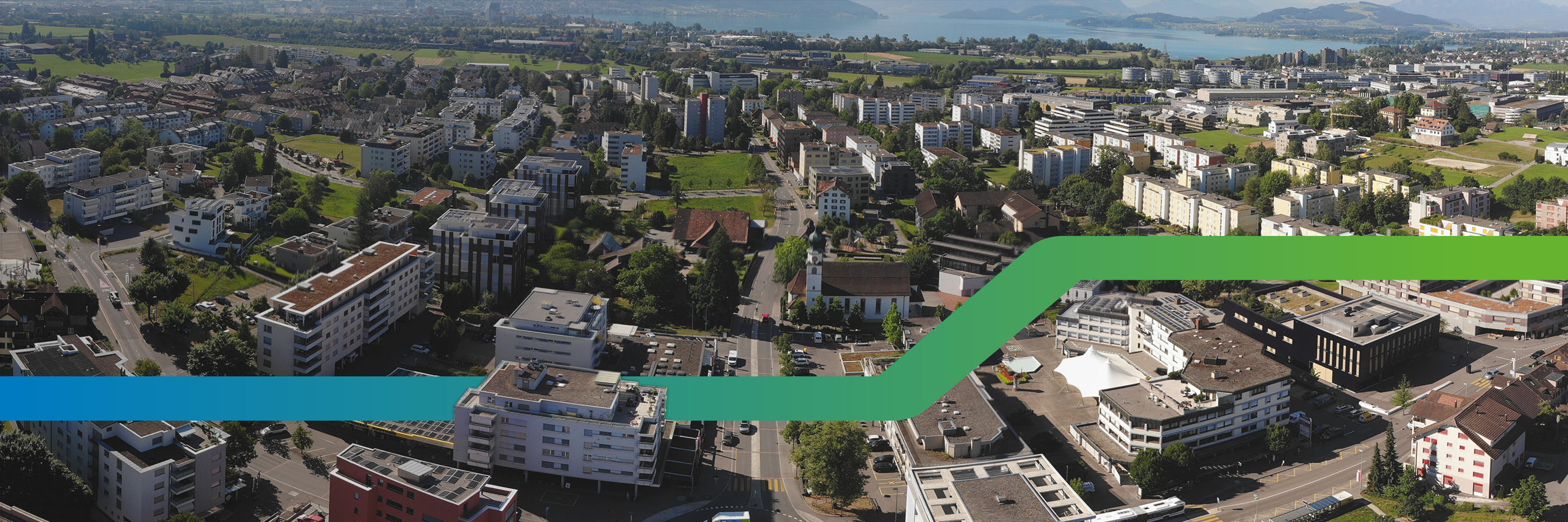 Bild von Steinhausen in Luftaufnahme