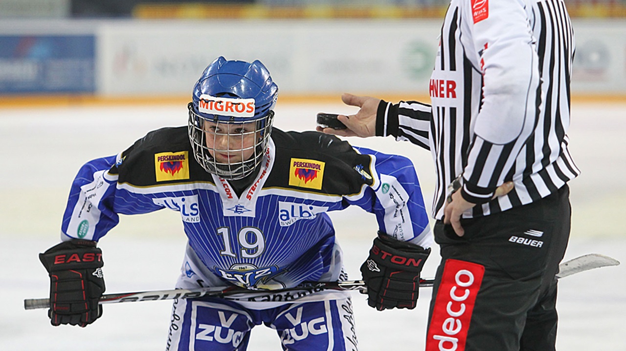 Yannick Zehnder (EV Zug) bei den Junioren