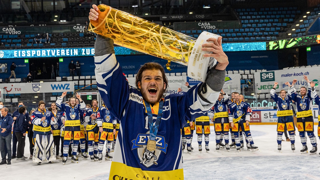 Yannick Zehnder (EV Zug) während dem National League Playoff Final