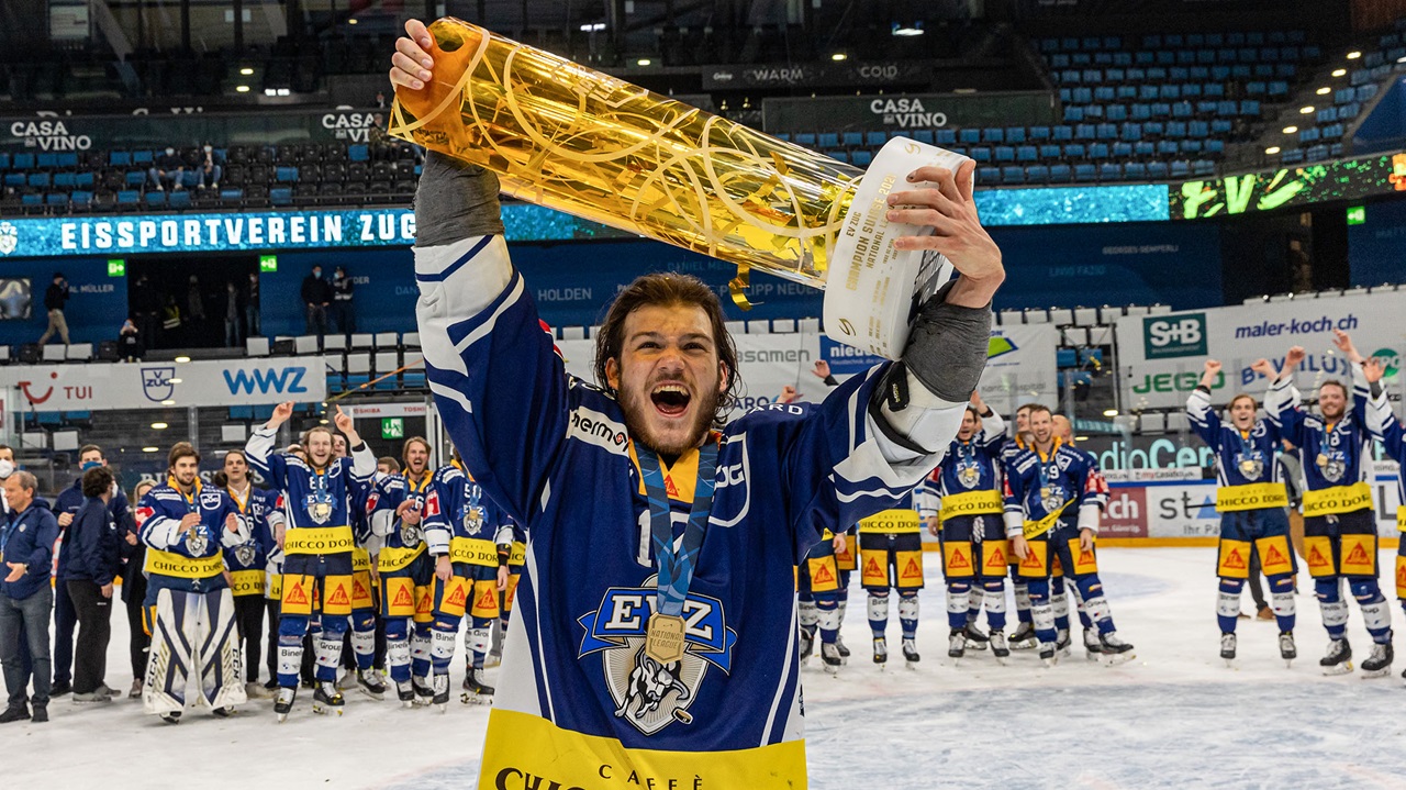 Yannick Zehnder (EV Zug) während dem National League Playoff Final 