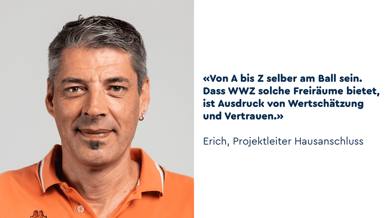 Erich, Projektleiter Hausanschluss