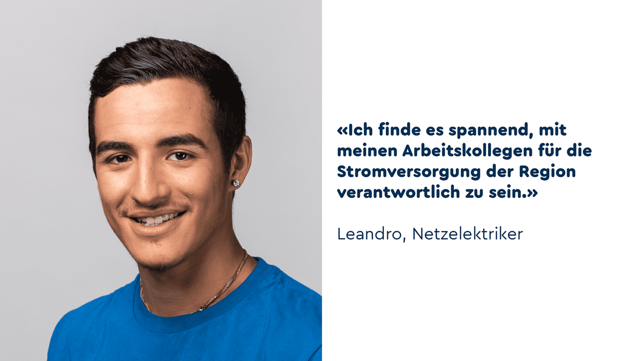 Leandro, Netzelektrik-Lernender